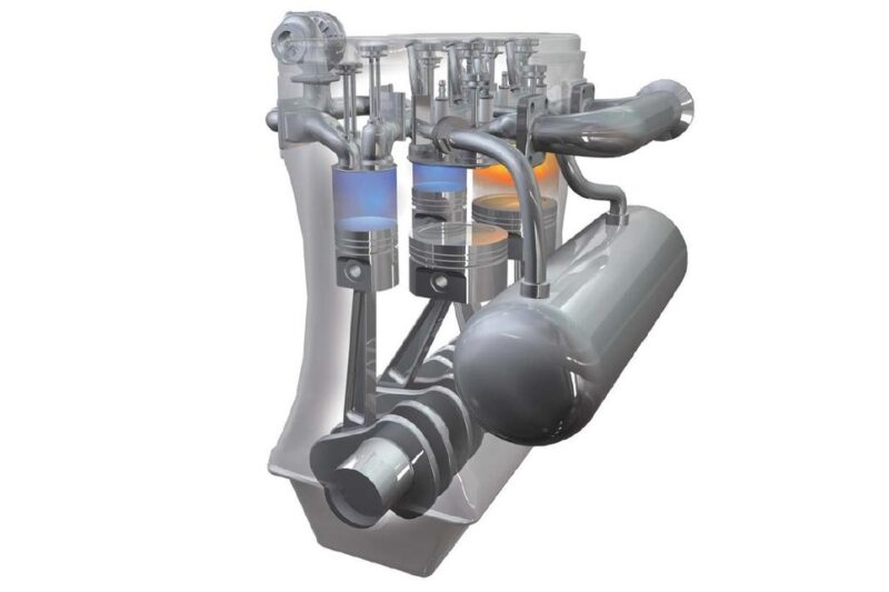 Motor mit getrenntem Kreislauf